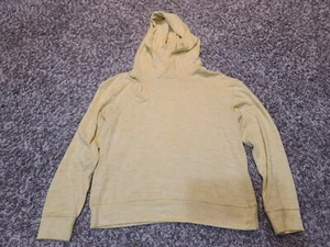 A New Day Yellow Knit Sweater Hoodie Long Sleeve Sweatshirt, Size M  - Picture 1 of 5