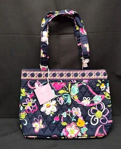 NWT - Vera Bradley Petite Tote - Ribbons (Breast Cancer Print) - Picture 1 of 13