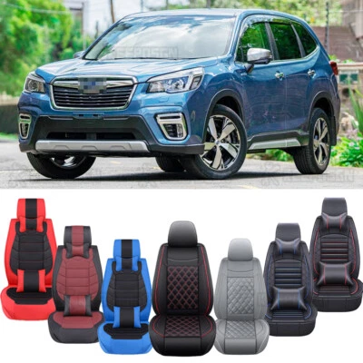 Juego completo de 2/5 asientos delanteros y traseros de cuero PU para Subaru Forester Foto 1 de 4