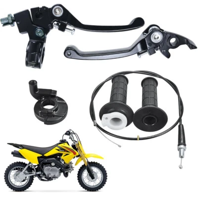 Throttle Handle Right Brake Lever Set For Suzuki JR50 RM100 RM125 RM 50 60 RM85 - Image 1 of 4