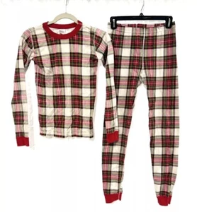 Hanna Andersson Schlafanzug kariert Baumwolle rot Jungen Gr. 14 - Bild 1 von 6