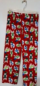 "Place" Pajama Bottoms Red Fleece w/ Snowmen. Medium (7-8) - Picture 1 of 3