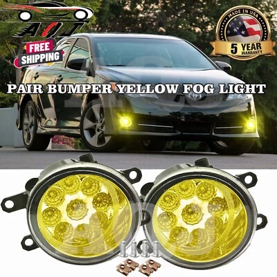 For LEXUS IS F 2008-2013 Factory Bumper Replacement Pair Yellow LED Fog Lights Foto 1 de 4
