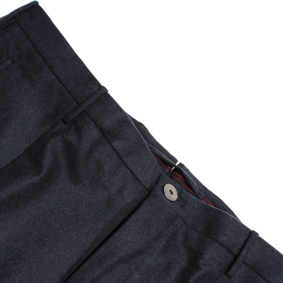 Incotex NWT Dress Pants Size 54R (US 38) Tapered Fit Super 100's in Blue Wool - Image 1 of 4