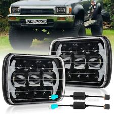 Pair LED for Hilux Headlights 5x7" 7x6" Inch Head Lamps HI/LO/DRL w/Adapters AU