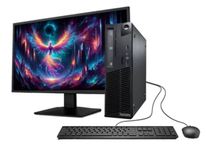 Lenovo ThinkCentre Desktop BUNDLE Intel Quad Core i5 4GB RAM 250GB SSD Windows - Picture 1 of 7