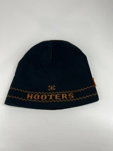 Hooters Gorro Reversible Tejido Negro Marrón Talla Única Se Adapta a la mayoría Unisex Adulto - Imagen 1 de 6