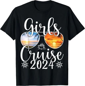 Girls Cruise 2024 Girls Cruise Trip 2024 Vacation Lovers T-Shirt - Picture 1 of 14