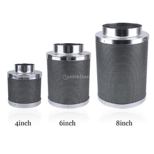 4 / 6 / 8 Inch Air Carbon Filter for Inline Fan Pre-filter Reversible Flange - Picture 1 of 13