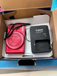 Canon PowerShot SX620 HS Digital Camera Red w/Box Charger - Picture 1 of 12