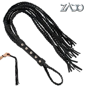 CatONine Flogger Peitsche mit neun Schwänzen aus weichem geflochtenem Leder von Zado BDSM - Bild 1 von 5