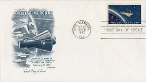 1962 US Artmaster FDC John Glenn Project Mercury - Picture 1 of 1