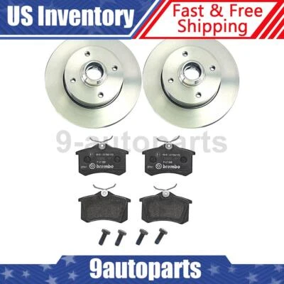 Brembo OE Front Rear Brake Rotors Brake Pads For 1985-1994 Golf Volkswagen - Image 1 of 4