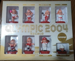 Kewpie QLYMPIC 2004 QP Olympics Mayonnaise Cap Collection 8 dolls Vintage JP - Picture 1 of 2