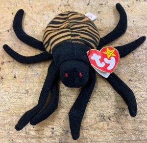 NWT TY BEANIE BABY SPINNER The Spider (1996) Rae RETIRED with Errors HALLOWEEN - Picture 1 of 11
