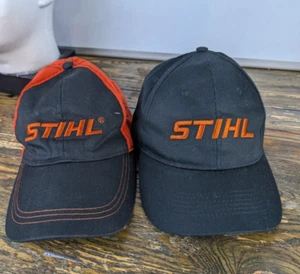 Stihl Hat Cap Black & Black/Orange Outfitters bundle - Picture 1 of 17