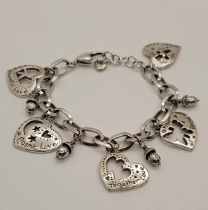 Brighton Touch Of Love Silver Charm Bracelet  - Picture 1 of 5