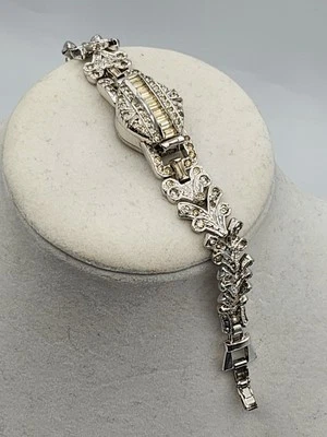 老式漂亮肯特 17 珠宝瑞士水钻手表表带 7L — 第 1/4 张图片