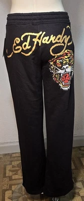 Ed Hardy Black  Roaring Tiger Tracksuit Women's Sweatpants Size Medium - Image 1 of 4
