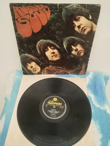 The Beatles 'RUBBER SOUL' 1965 UK 'Mono' LP -1/-1 'The LOUD Cut VINYL FAIR/WORN - Picture 1 of 10