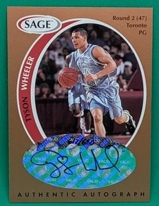 1998 SAGE Authentic Auto Bronze 617/650 Tyson Wheeler #A46 Rookie Auto RC - Picture 1 of 7
