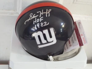 Sam Huff Signed Giants mini helmet, JSA, HOF 1982 - Picture 1 of 1