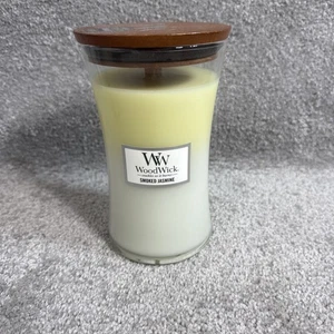 Geräucherte Jasmin Woodwick Kerze 21,5oz groß Neu - Bild 1 von 5
