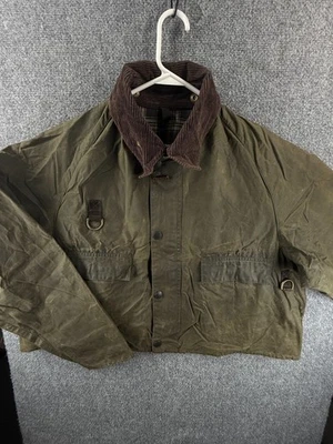Barbour Spey A130 XL Green Spey Fishing Wading Outdoors Waxed Jacket England - Image 1 of 4