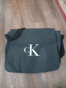 CK One Black Messenger Bag, Vintage Y2K 90s - Picture 1 of 3