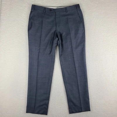 Pantalones de vestir CANALI para hombre 36x30 azul oscuro pantalones de lana Foto 1 de 4