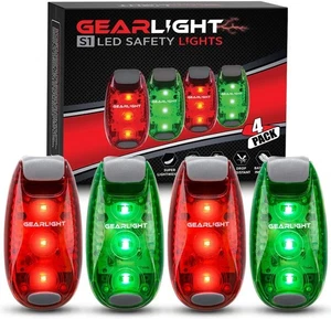 GearLight S1 Luci di Sicurezza LED [Confezione da 4] Equitazione Notturna, Passeggiate Notturne e Altro - Foto 1 di 7