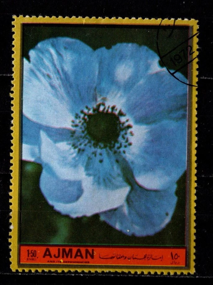 AJMAN, ОТМЕНЕНО, ЦВЕТЫ, ФЛОРА, РАСТЕНИЯ - Изображение 1 из 1