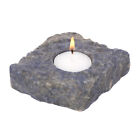 Sodalite Semi Precious Crystal Tealight Candle Holder Reiki Healing Confidence