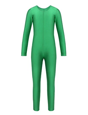 Kids Girls Long Sleeves Gymnastics Leotard Ballet Jumpsuit Dancewear Costume - Image 1 of 4