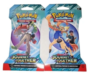 New Pokémon Pokemon Journey Together Blister Sleeved Booster Pack x1 random art - Picture 1 of 2