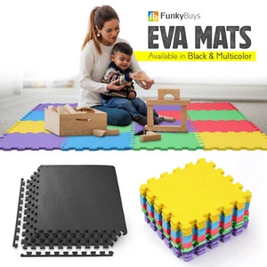 Eva weicher Schaum Kinder Spielmatte ineinandergreifende Bodenmatte dick Fitnessstudio Bodenbelag Yoga Fliesen - Bild 1 von 84