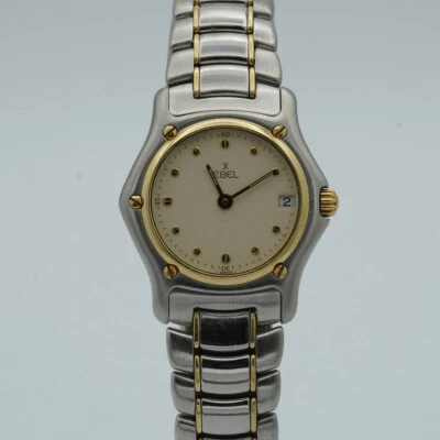Ebel 1911 Reloj de Mujer 27MM Acero / 750 Oro Crema Brillantes Rareza 188901 - Imagen 1 de 4