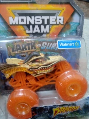 Monster Jam Dragon Earth & Surf 1:64 Serie 2 Exclusivo Retirado de Walmart Foto 1 de 4