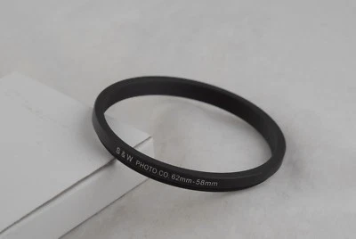 New 62mm to 58mm Metal Step-Down Ring 62mm-58mm, 62-58 - Image 1 of 2
