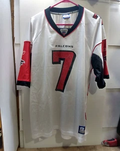 Michael Vick #7 Atlanta Falcons NFL On Field Jersey White Polyester Reebok XL - Picture 1 of 10