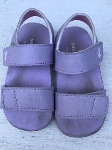 See Kai Run Toddler Girls Walking Summer Purple Sandal Shoes  Size 7 - Picture 1 of 2