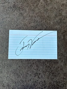 Jimmy Vasser Index Card - NASCAR - Autographed! - Picture 1 of 1