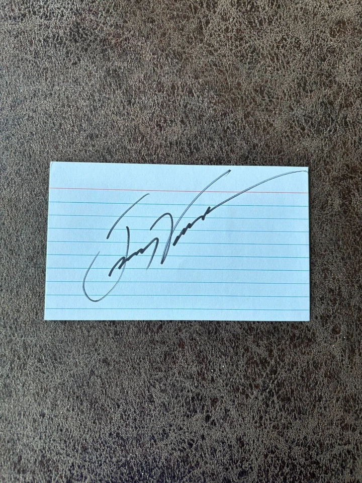 Jimmy Vasser Index Card - NASCAR - Autographed! - Image 1 of 1