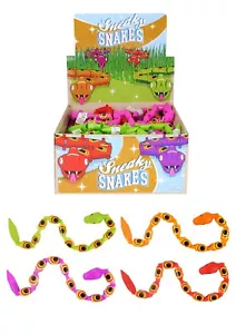 Jointed Snakes Plastic Toy  - Party Bag Toys - Party Supplies BULK BUY Snake - Picture 1 of 3
