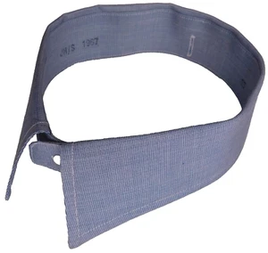 Reversible blue collar size 15 vintage 1960s semi stiff manual worker UNUSED JHS - Picture 1 of 5