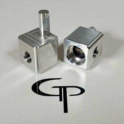 GP Car Audio 1/0 AWG to 4 GAUGE Machined Amp Input Reducers Pair