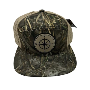 Compass Mesh Back Camo Hat Realtree Official Mossy Oak Mid Structured Cap NEU! - Bild 1 von 5
