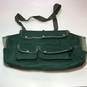 Bolso DANIELSON Pescado Creel Verde Nylon Aparejo Hombro Resorte Bisagra 15x10x3 EXTRAS - Imagen 1 de 5