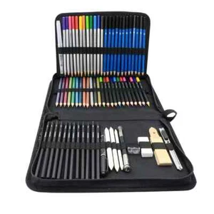 71Pcs Professional Artist Pencils Kit Drawing Sketching Art Set For Adult Kids - Picture 1 of 11