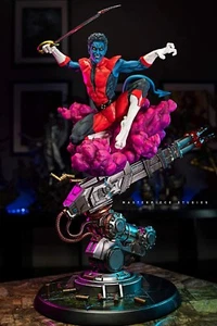 Custom 1/4 MadX Marvel X-Men Nightcrawler Figure Statue Wolverine Magneto Storm! - Picture 1 of 24